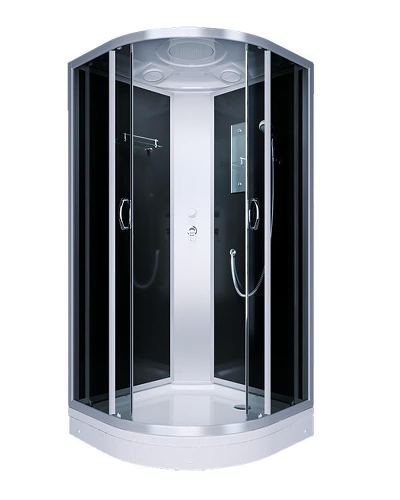 Душ. кабина 90x90x215 ERLIT ER3509P-C4-RUS низкий поддон. Тонированное стекло. 