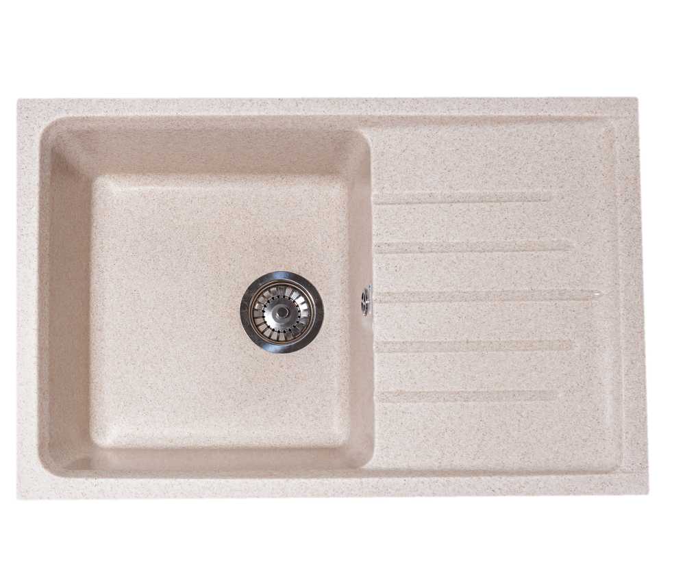 Мойка каменная GranAlliance G-41 (734х483) прямоугольная БЕЖЕВЫЙ 