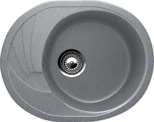 U-403-309 Мойка Ulgran 580*470 мини-овал ТЕМНО-СЕРАЯ