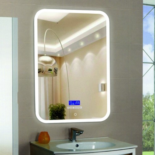Зеркало с Led-подсв. "Glamour" 700х800 сенсор, с музыкальным блоком, подогревом. ЗЛП3660