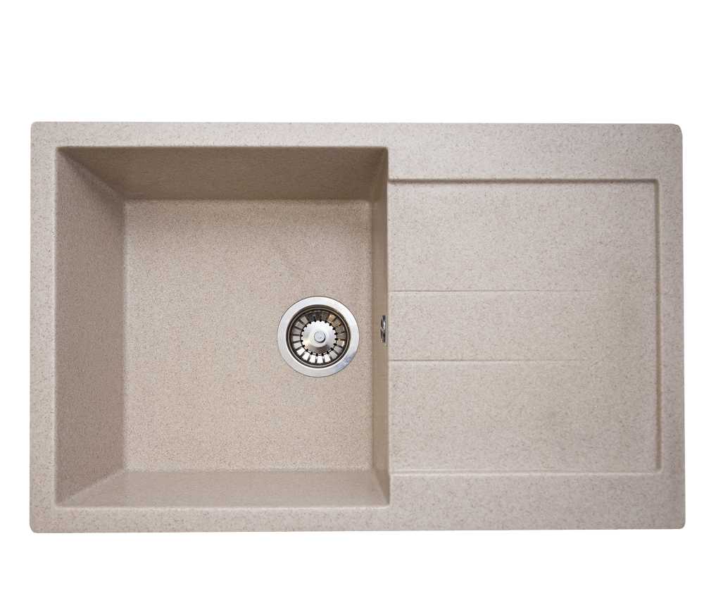 Мойка каменная GranAlliance G-40 (770х493) прямоугольная БЕЖЕВЫЙ (U400)