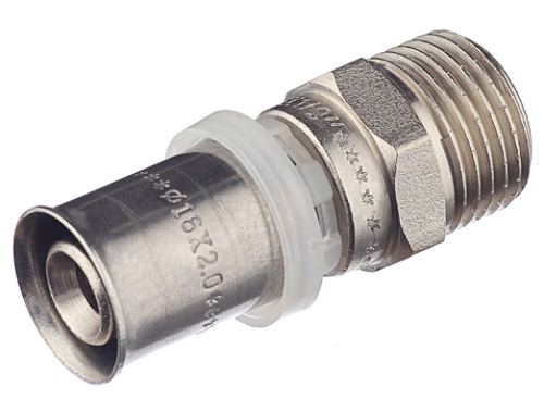 Пресс соединитель S20X3/4"M  "ViEiR" (180/10шт)