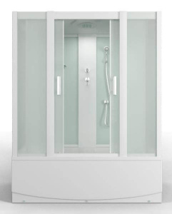Душ. бокс 168x80x215 MIRWELL MR3517TP-C1* высокий поддон. Белый/прозрач  АКЦИЯ**