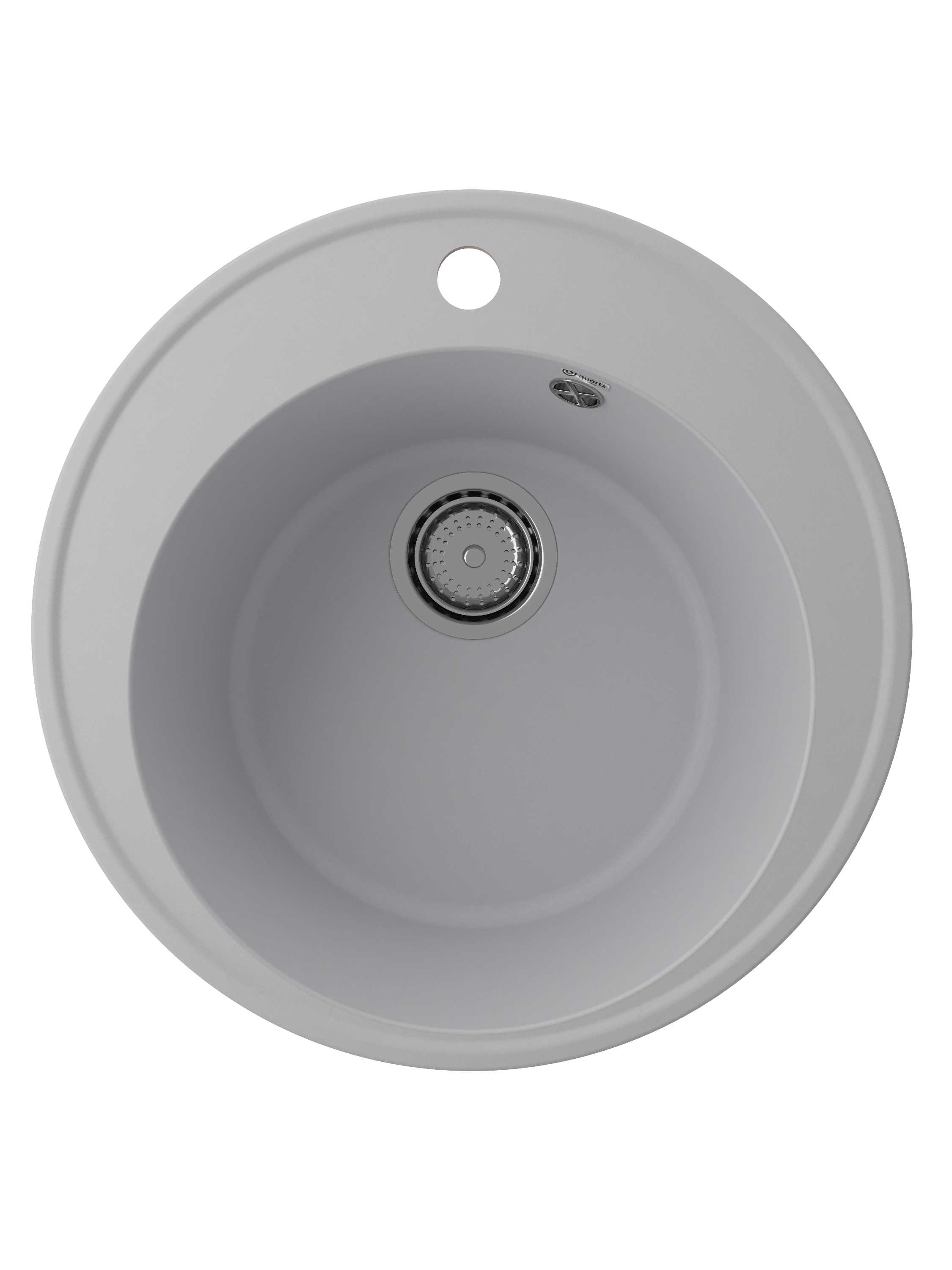 Мойка ULGRAN Quartz  d49 Nora 485-04 ПЛАТИНА