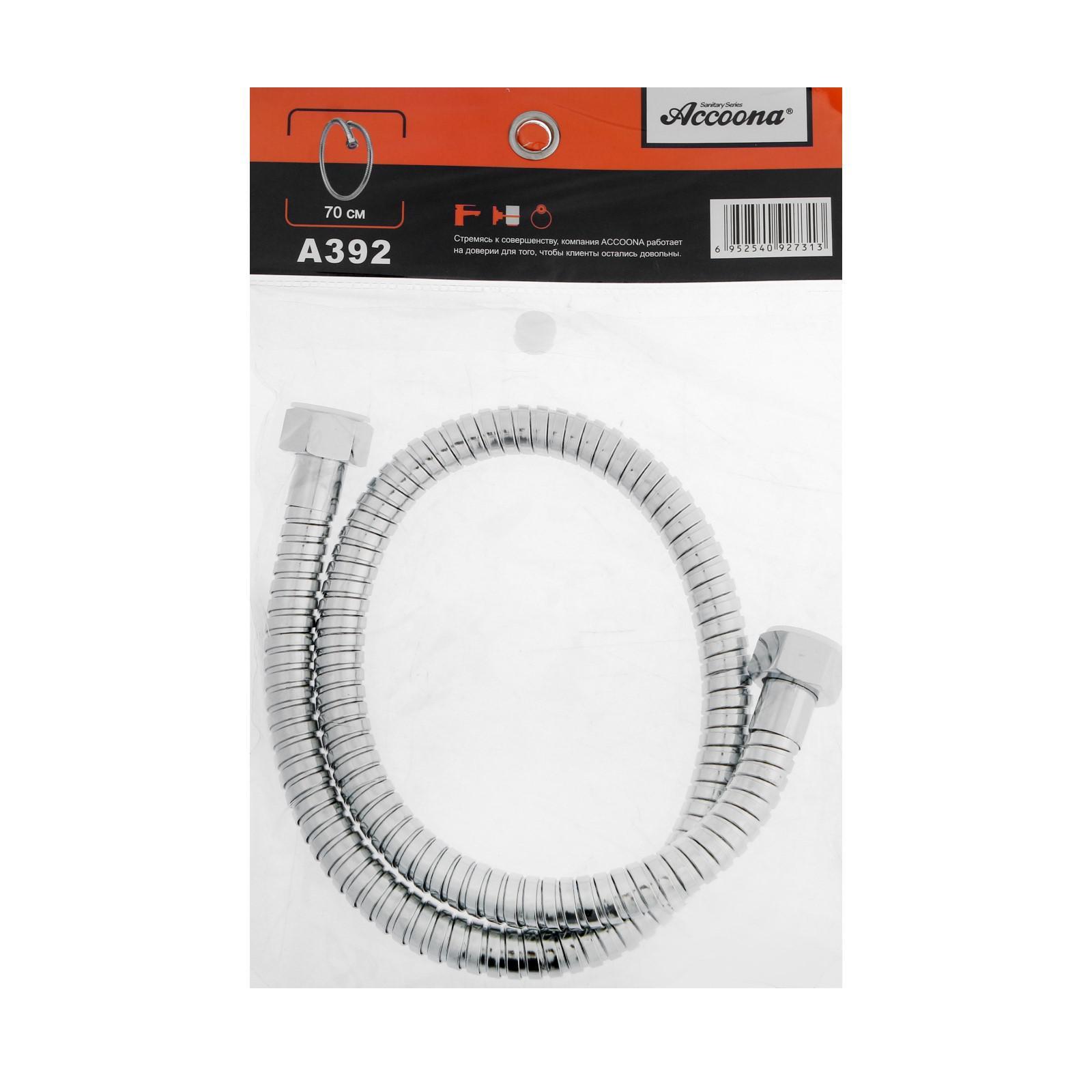 392 Accoona Шланг КОРОТКИЙ имп/имп 0,7м хром (1/40)