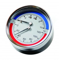 Термоманометр ГОРИЗ. 1/2"-120"С-10BAR YF10 ViEiR (100)
