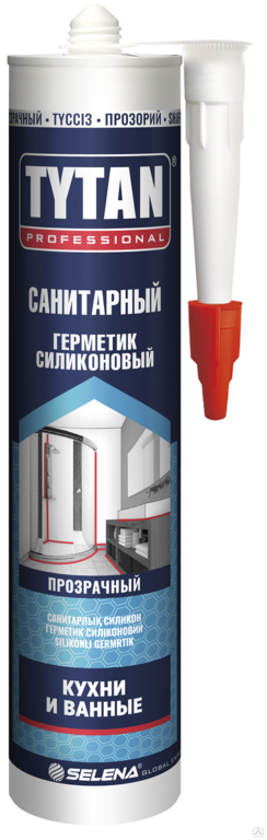 Герметик силиконовый санитарный TYTAN Professional 280мл. Бесцветный 