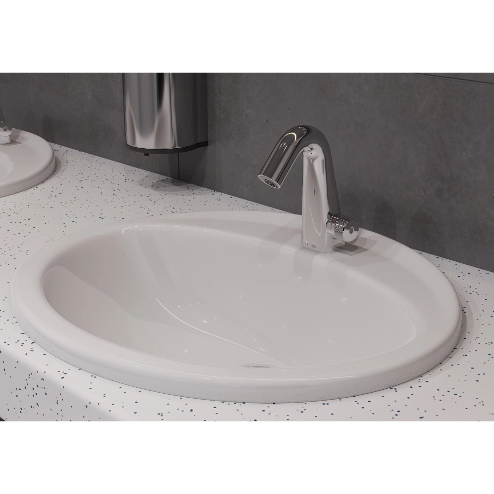 Смеситель Космо для раковины, электронный, 220В/6В, хром WH5A06019C001/Santek