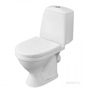 Унитаз-компакт "Соната Комфорт" с микролифтом БЕЛЫЙ /Santeri/