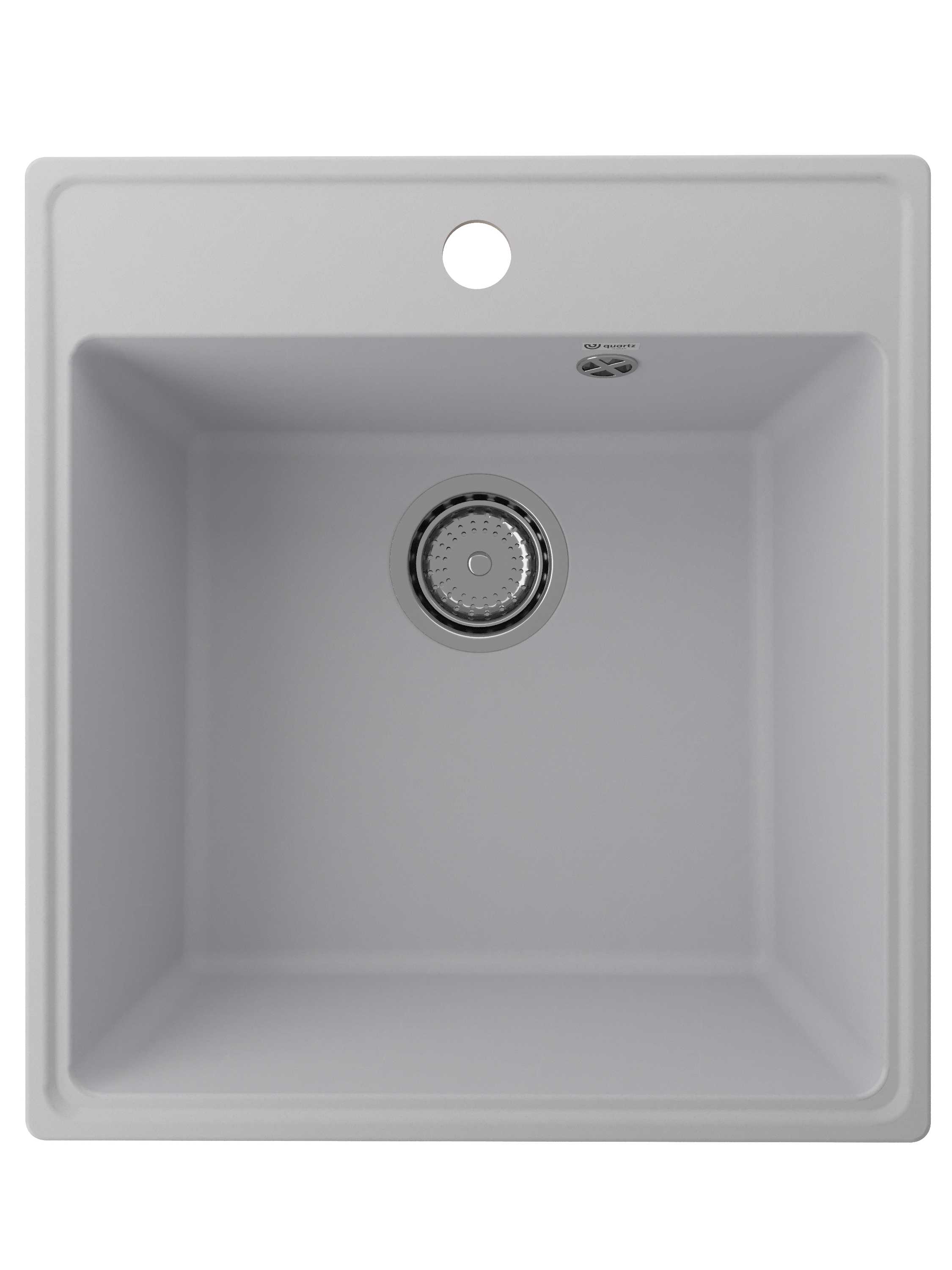 Мойка ULGRAN Quartz 460*500 Forte 460-04 ПЛАТИНА