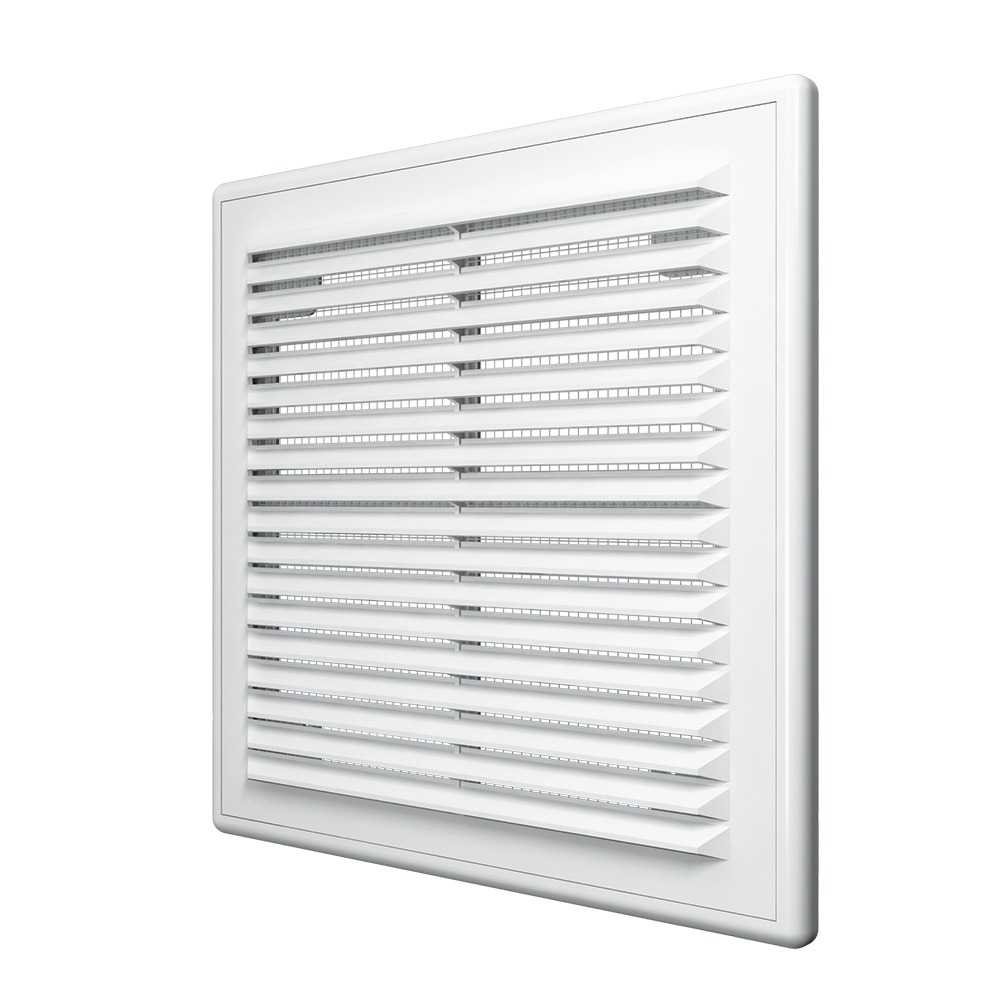 Решетка вент. разъемная с сеткой 190х190мм ЭВЕНТ Э1919Р белая