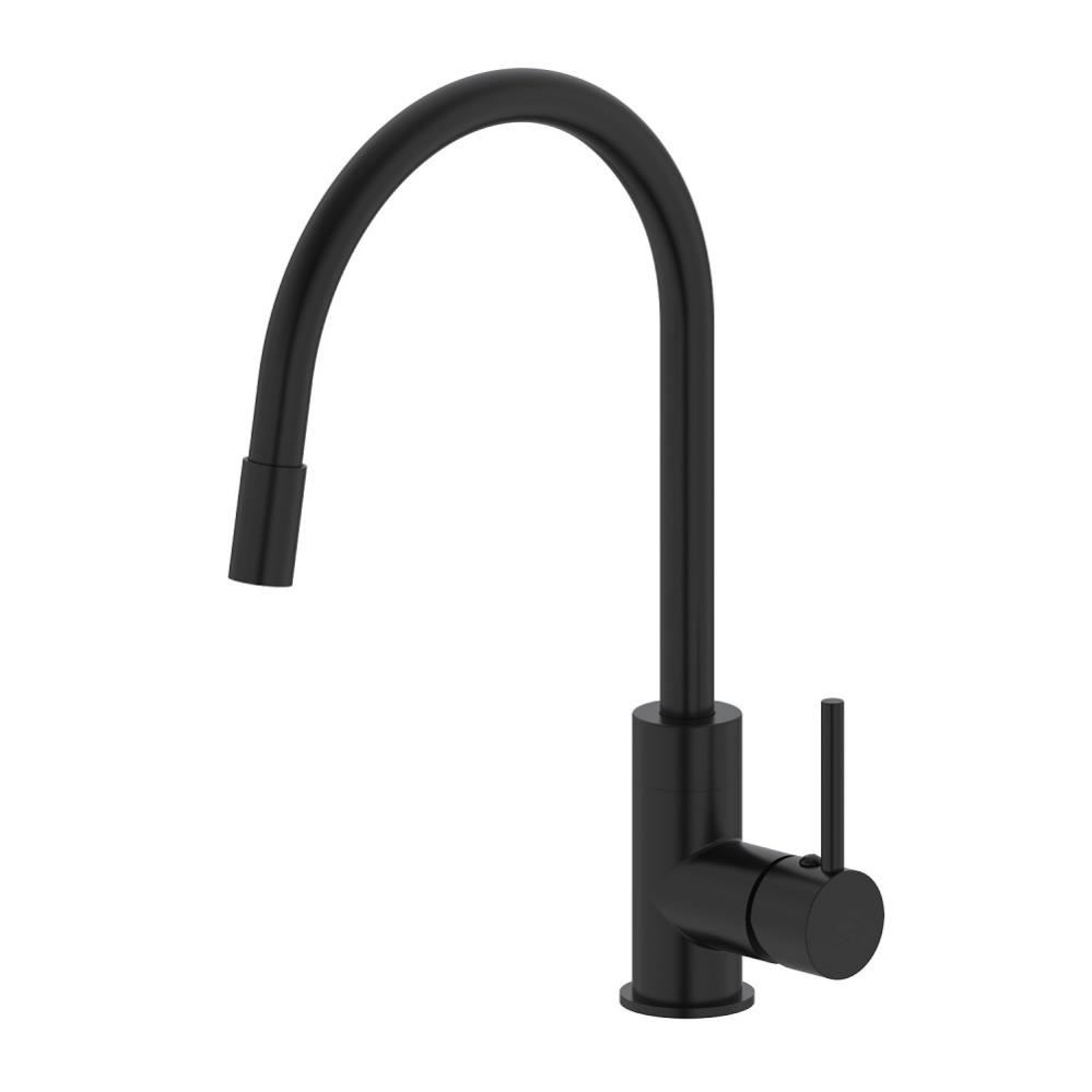 IDDIS Смеситель для кухни, черный, матовый, Kitchen 360, K36BLJ0i05