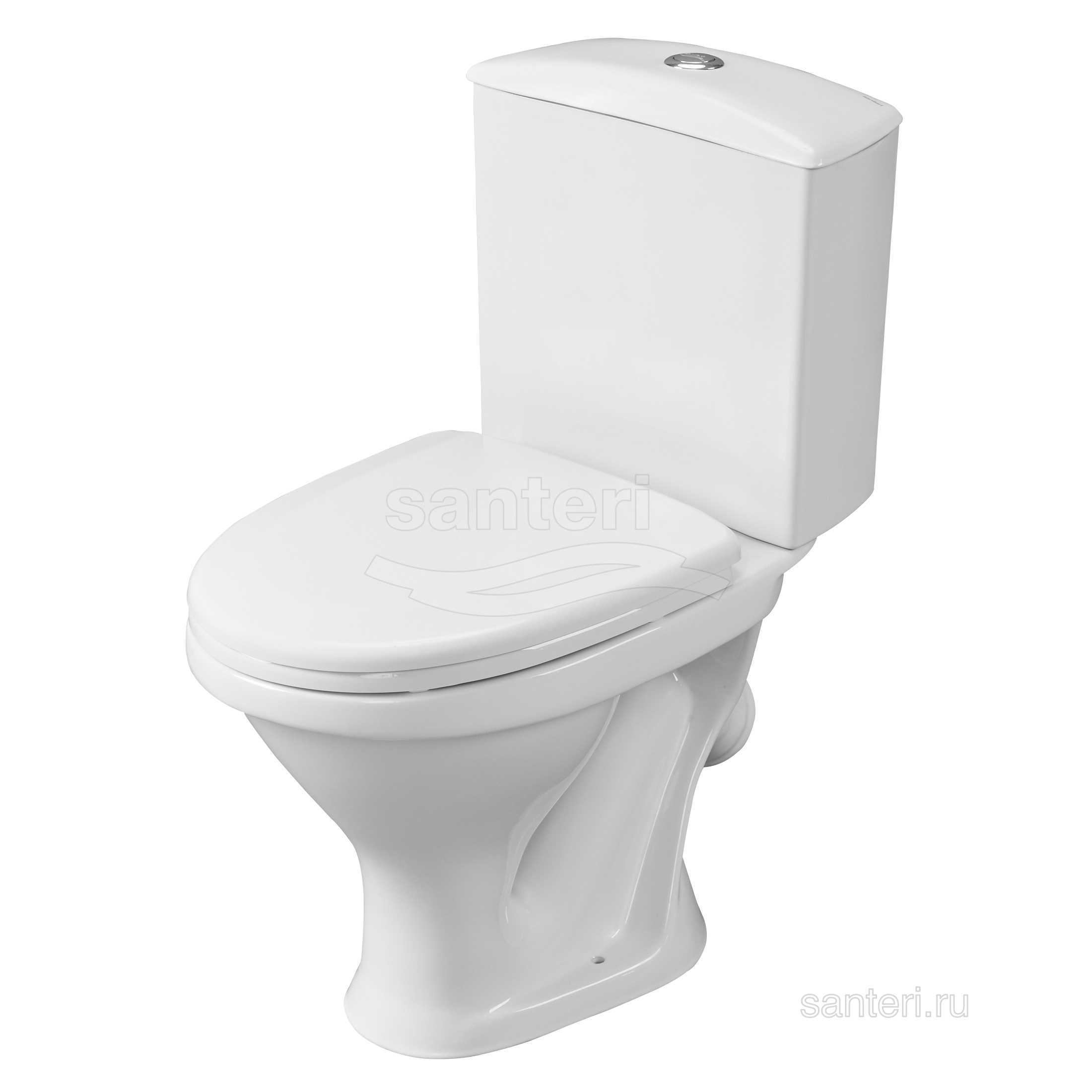 Унитаз-компакт "Вест" БЕЛЫЙ /Santeri/