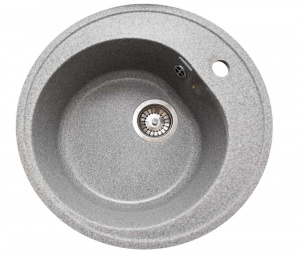 Мойка каменная GranAlliance G-10 d500 круглая ТЁМНО-СЕРЫЙ (405)