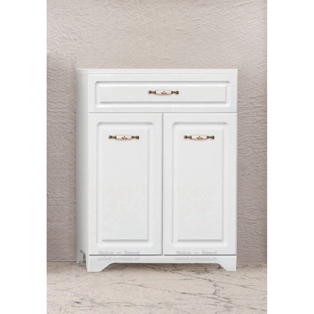 SL Комод "Олеандр-2 600" 1 ящик ЛЮКС РЕЛЬЕФ ПАСТЕЛЬ