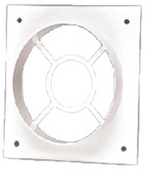 Фланец для решетки вент. 140х210/d120 ЭВЕНТ П142112Ф белая