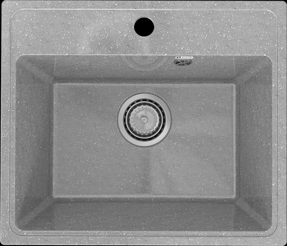 PR-M 490-003 Мойка Practik 490х420мм СВЕТЛО-СЕРЫЙ без сифона