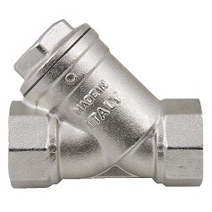 Фильтр косой  3/4" НИКЕЛЬ грубой очистки GL174N ViEiR (10/100)