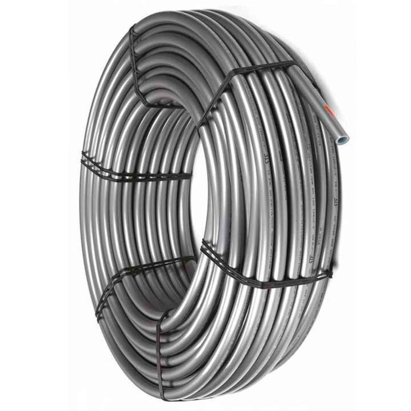 Труба из сшитого полиэтилена EVOH PEX-A  16х2,2 "РТП" (100) Серый металлик 25479