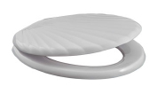 Сиденье для унитаза "Орио"  белое КР3-1 ракушка (1/13)