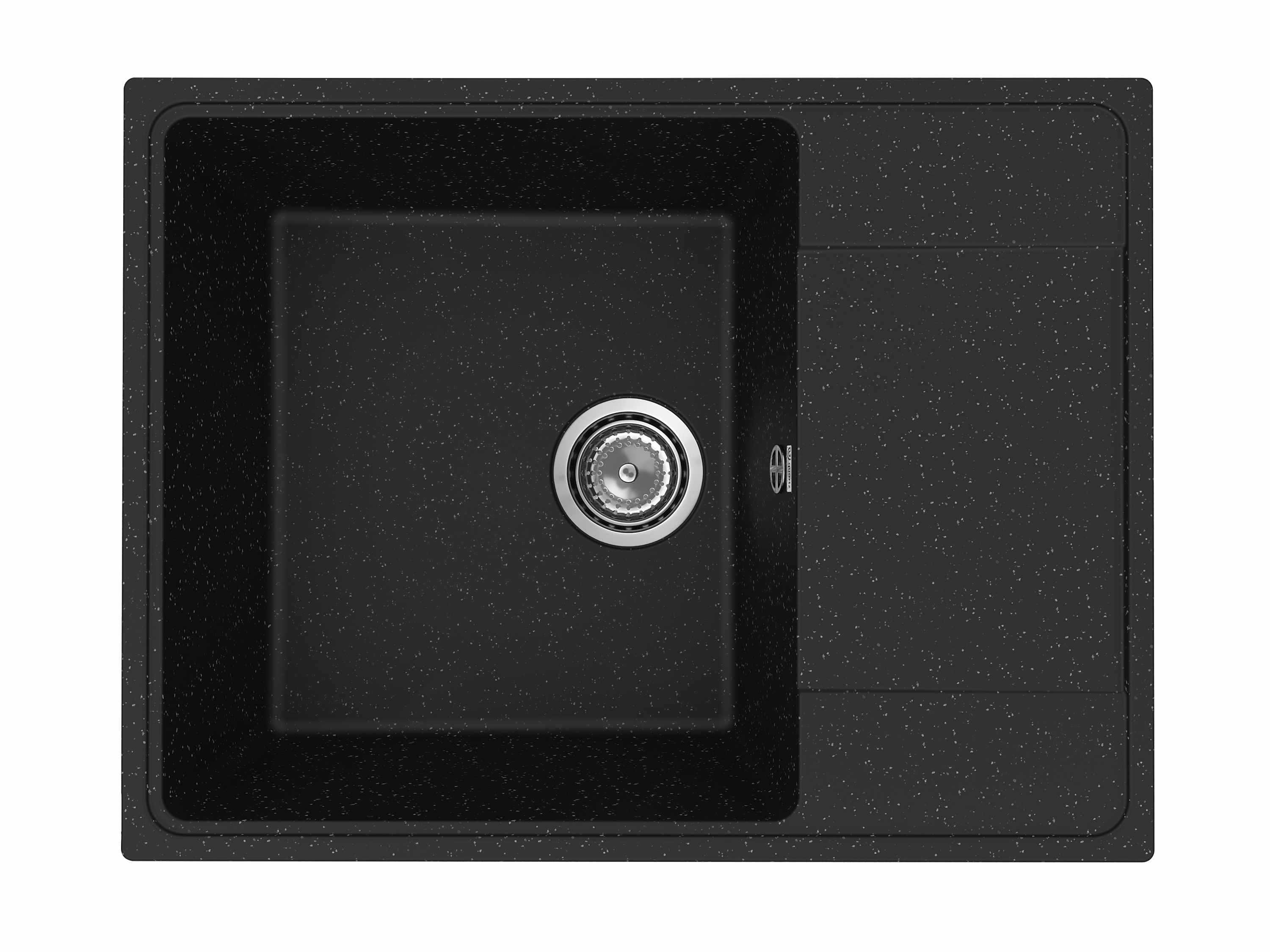 PR-M 650-004 Мойка Practik 650х495мм ЧЕРНЫЙ ОНИКС без сифона