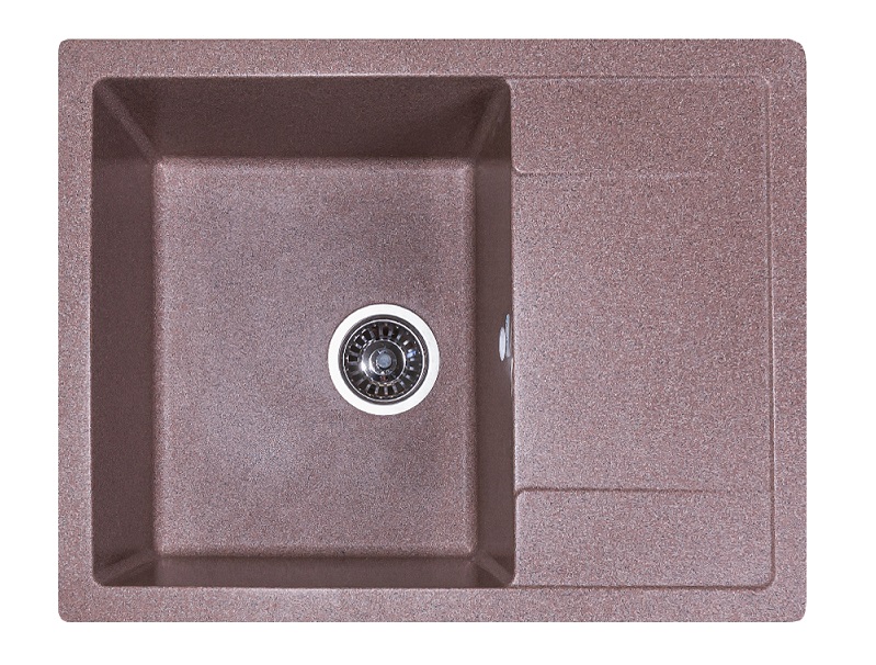 Мойка каменная GranAlliance G-25 (645х505) прямоугольная ТЕРРАКОТ (U202)