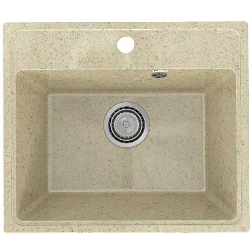 PR-M 490-002 Мойка Practik 490х420мм СЛОНОВАЯ КОСТЬ без сифона