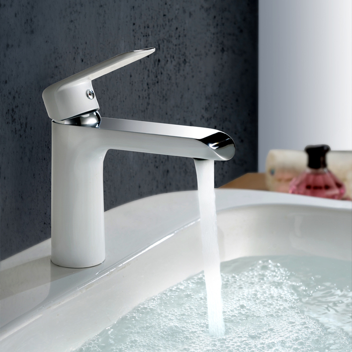 IDDIS Смеситель для умывальника белый/хром, Calipso, CALSB00i01