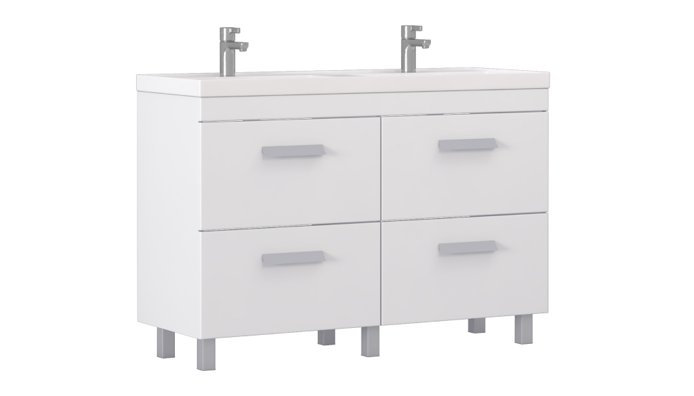 VELVEX Тумба напольная Orlando 1200-0-4 (Classica) белый матовый