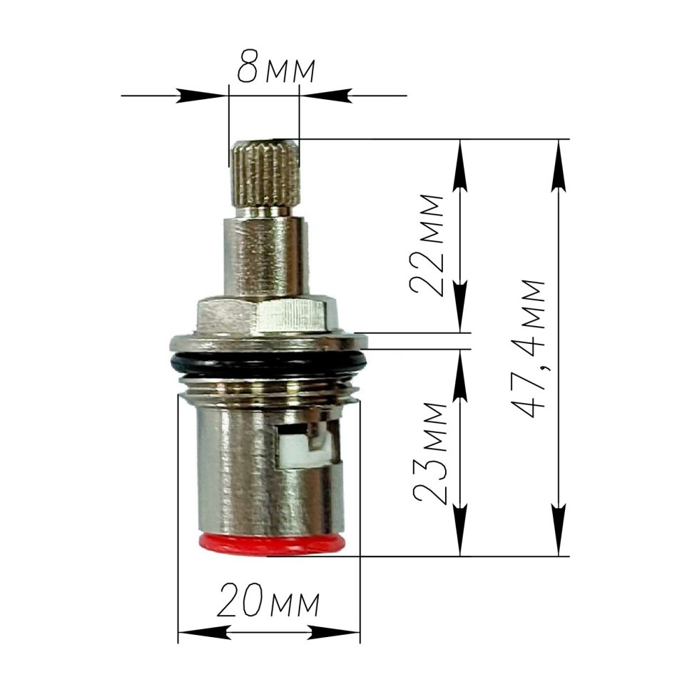 Кран-букса для крана исп.8 23417