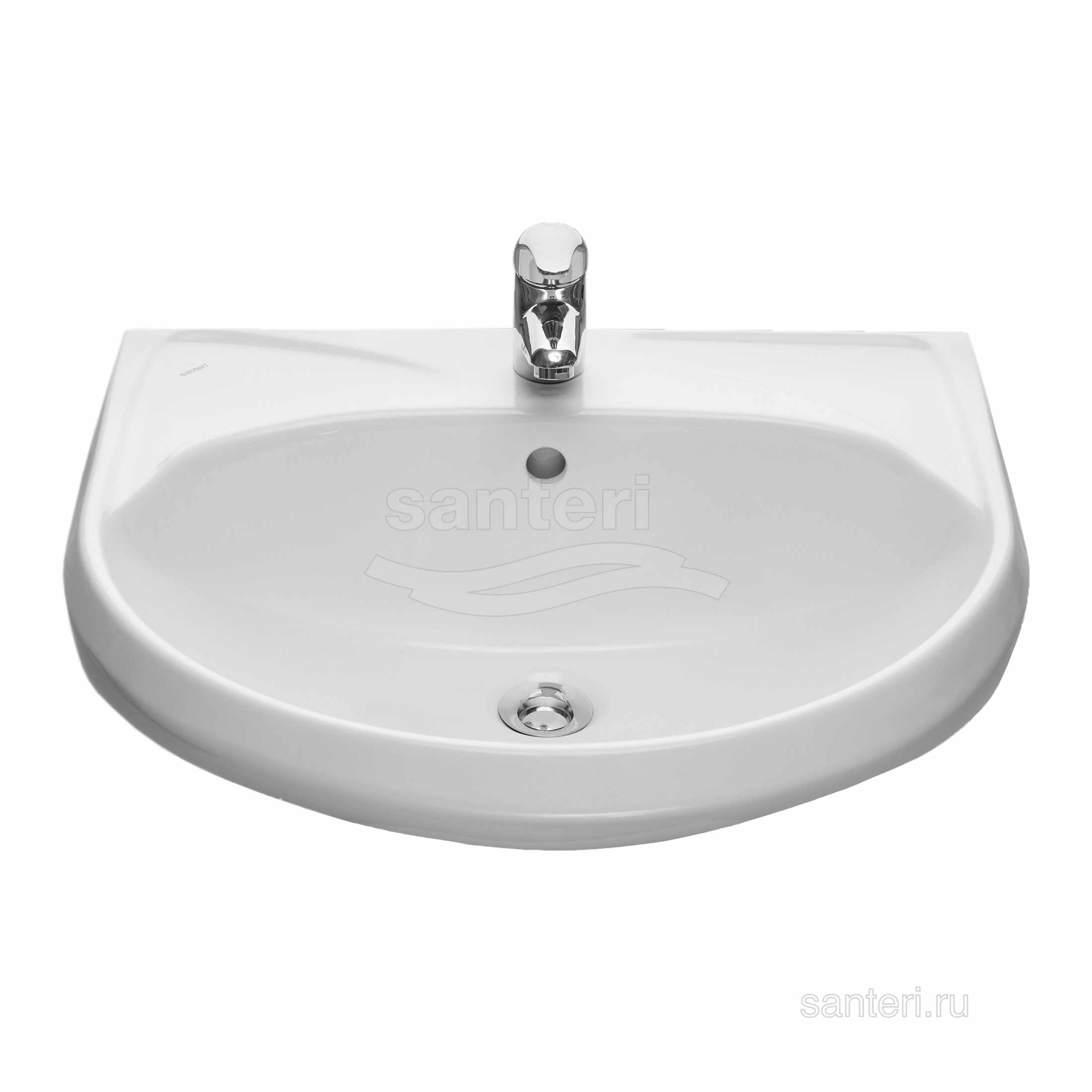 Умывальник "Вест" БЕЛЫЙ 2 вел. /Santeri/ 60см