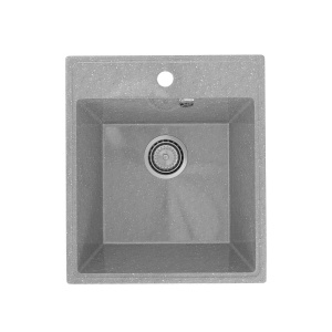 PR-M 425-003 Мойка Practik 425х485мм СВЕТЛО-СЕРЫЙ без сифона