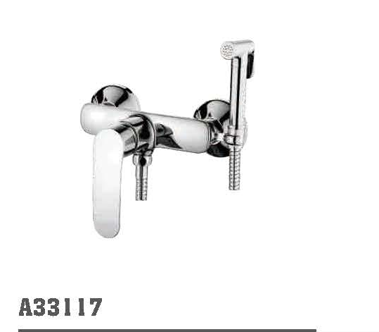 33117 Accoona Смеситель настенный с гигиеническим душем. Латунь (1/10)