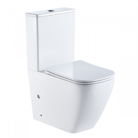 Azario LEVANTO Унитаз напольный с бачком и сиденьем микролифт (AZ-1228A) 2 места