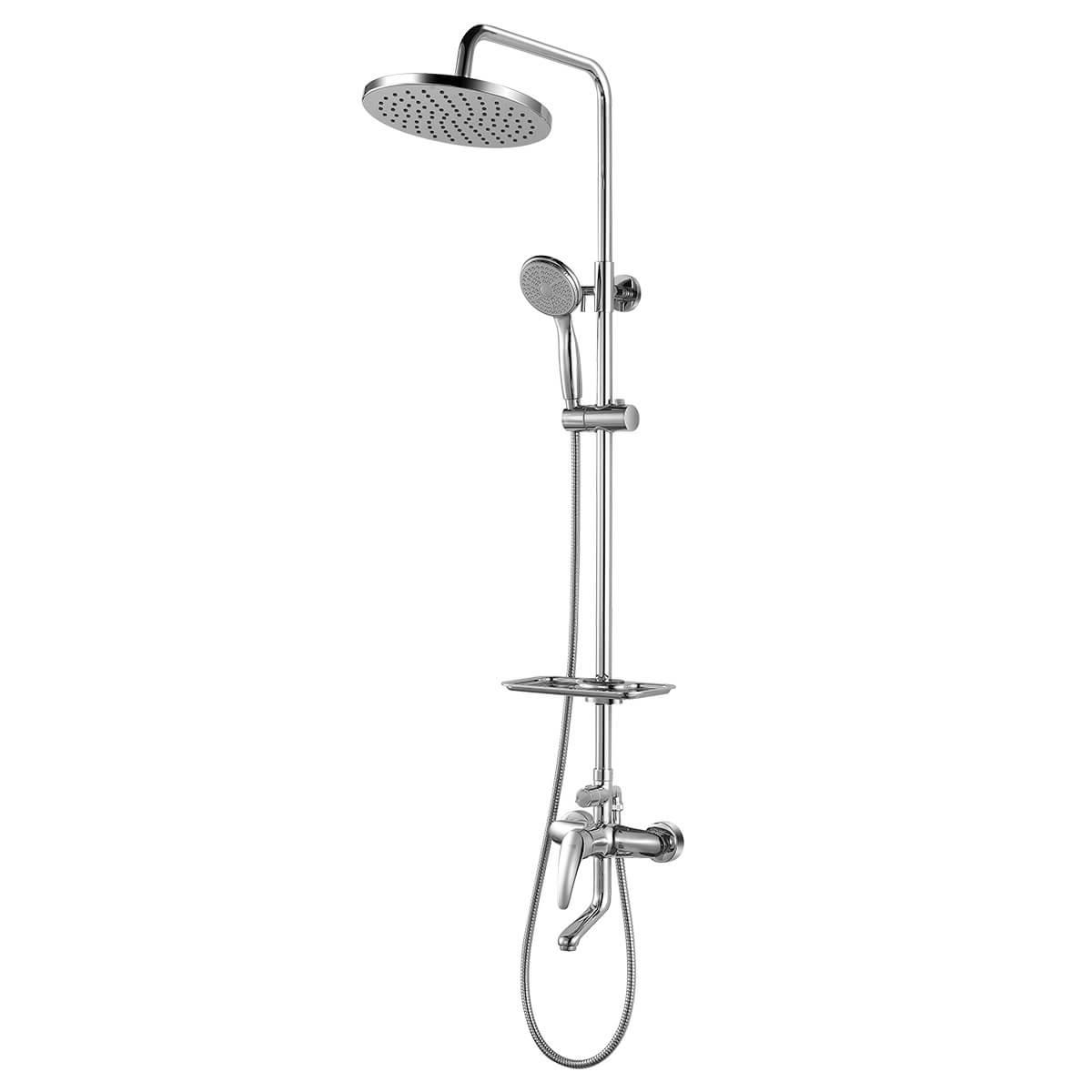 LeMark LM0462C LINARA Смеситель д/ванны и душа с регулируемой высотой штанги