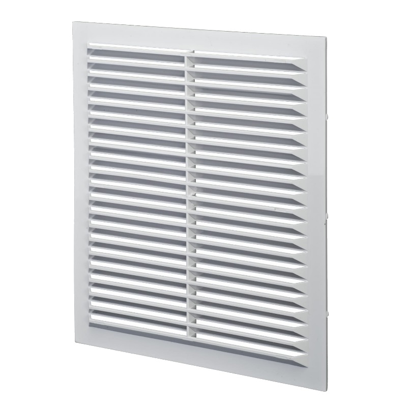 Решетка вент. пласт. с сеткой 130х130мм ЭВЕНТ П1313С белая