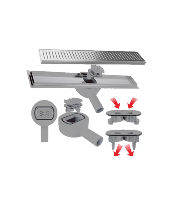 Затвор сухой для душевого трапа с поворотным фланцем 360гр. DLKT-2 ViEiR (1/20)