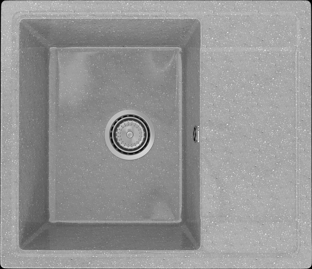 PR-M 575-003 Мойка Practik 575х495 СВЕТЛО-СЕРЫЙ без сифона