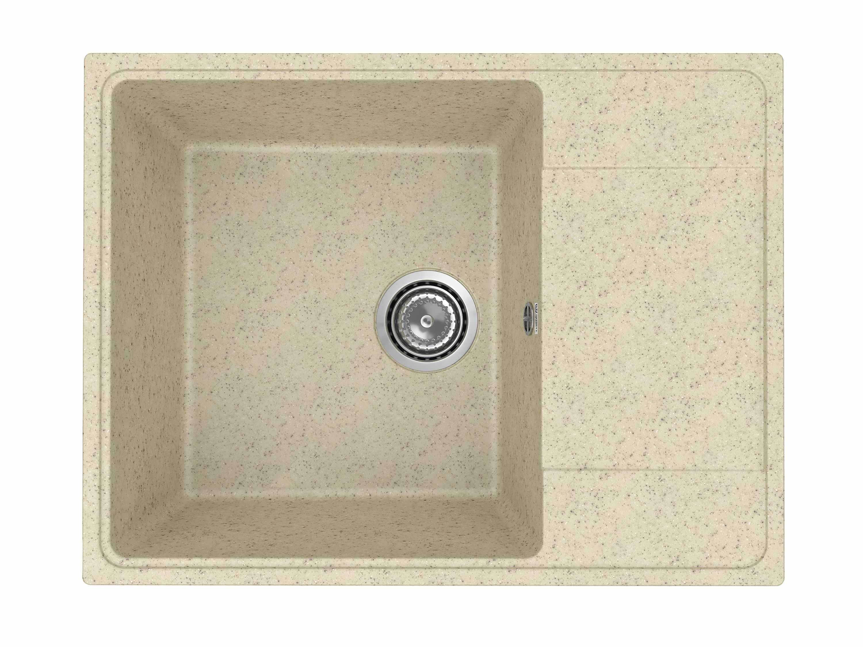 PR-M 650-002 Мойка Practik 650х495мм СЛОНОВАЯ КОСТЬ без сифона