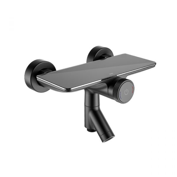 IDDIS Cмеситель для ванны с управлением Push Control, черный матовый, Shelfy, SHEBLBTi02WA