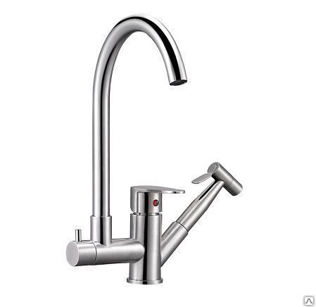 JAT18-A094 G-LAUF Смеситель для кухни + лейка (1/10). Нерж