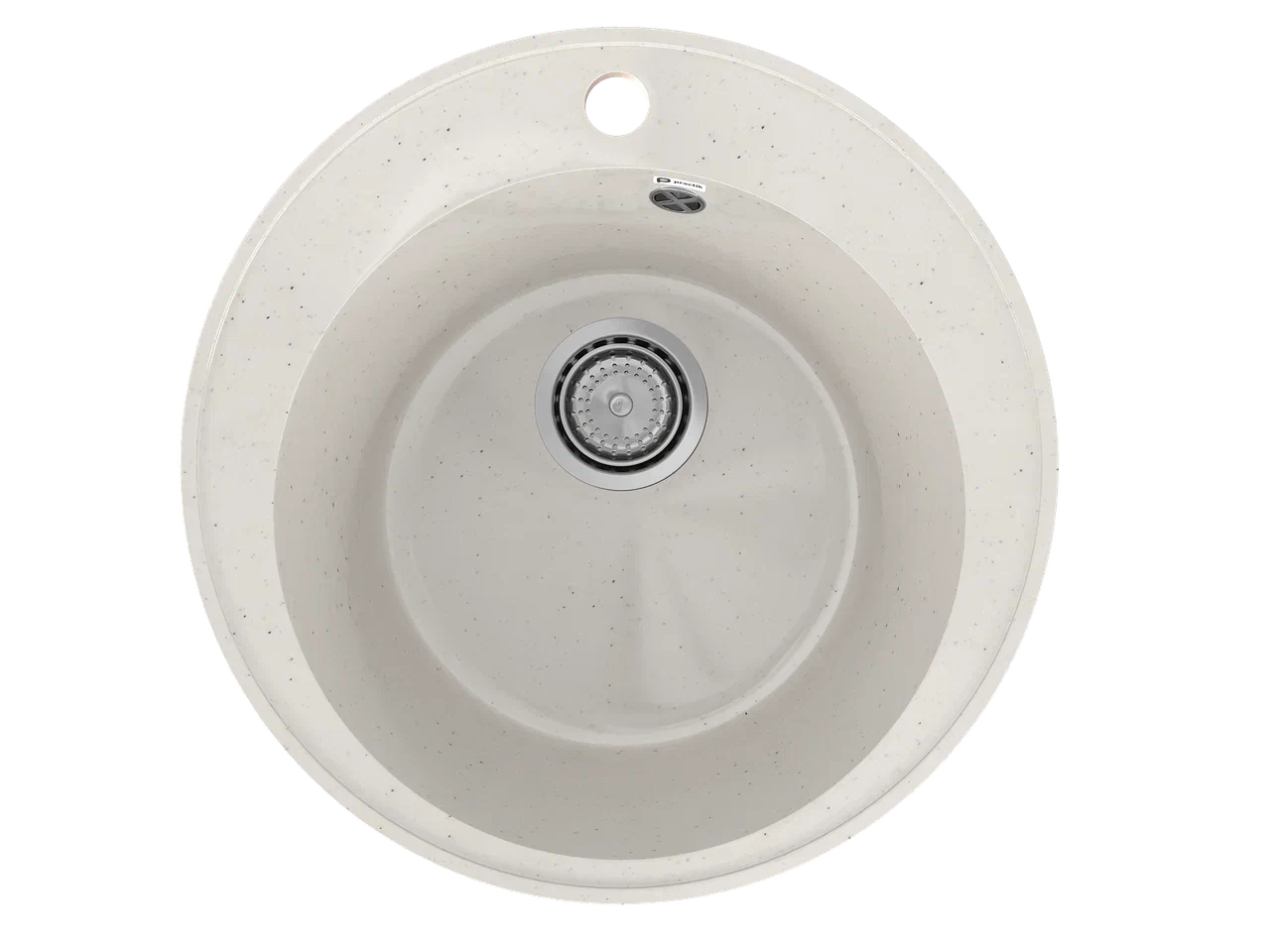 PR-M 475-001 Мойка Practik d475 БЕЛЫЙ КАМЕНЬ без сифона