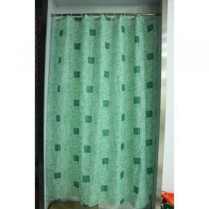 Шторы для ванной полиэстер ЭКОНОМ (ткань) 180*200 ZALEL YQL 1170 green