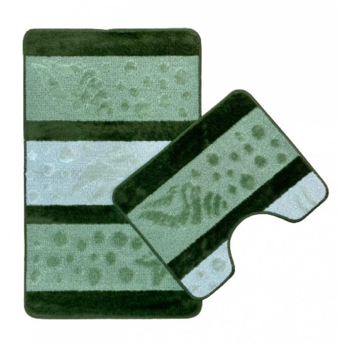 Набор ковриков Zalel 2-пр HURREM 60х100/50х60 Green