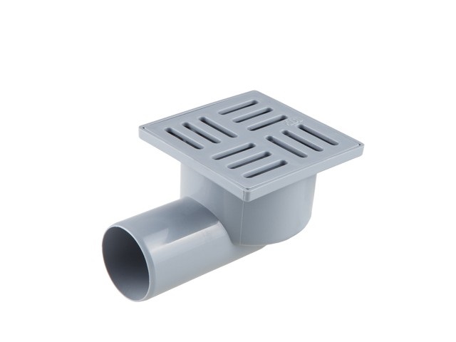 Трап с сух затвором пласт. реш. 100х100 - 50 гориз /РТП/ 15178/36579