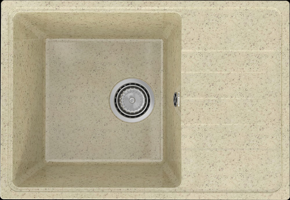 PR-M 600-002 Мойка Practik 600х420мм СЛОНОВАЯ КОСТЬ без сифона
