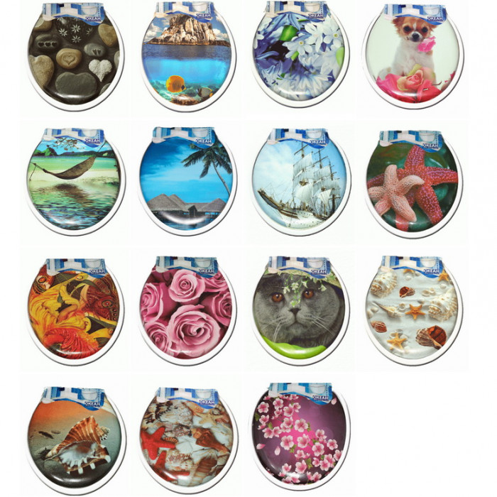 Сиденье для унитаза мягкое Vanna Lux фотопринт (1/17)